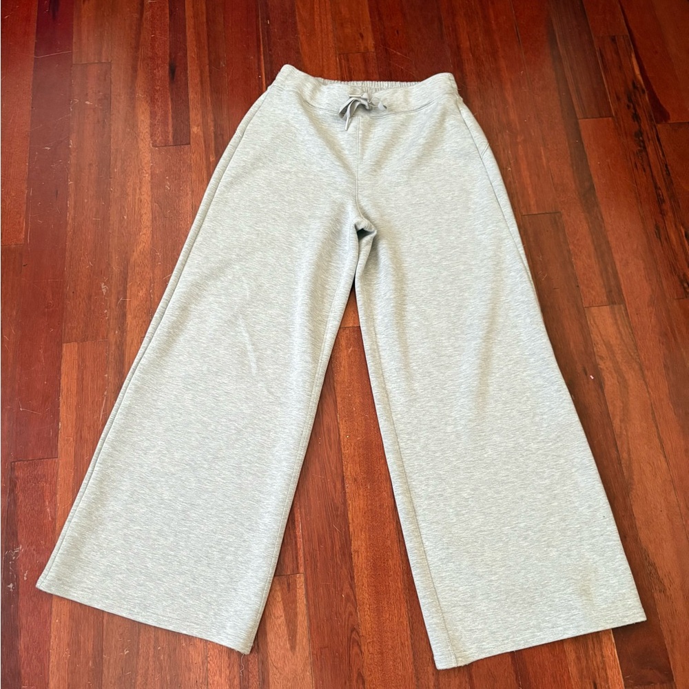 SPANX Heather Gray Wide-Leg Lounge Pants